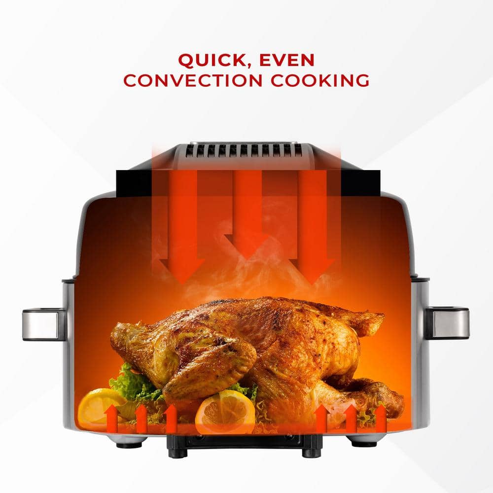 CUCKOO 6-Quart Stainless Steel Countertop Air Grill and Fryer