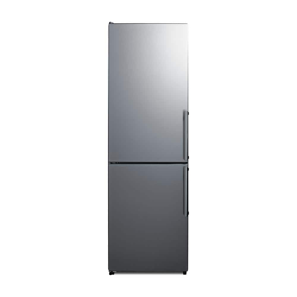 Summit Appliance 24 In W 10 8 Cu Ft Bottom Freezer Refrigerator In   Stainless Look Summit Appliance Bottom Freezer Refrigerators Ffbf235pllhd 64 1000 