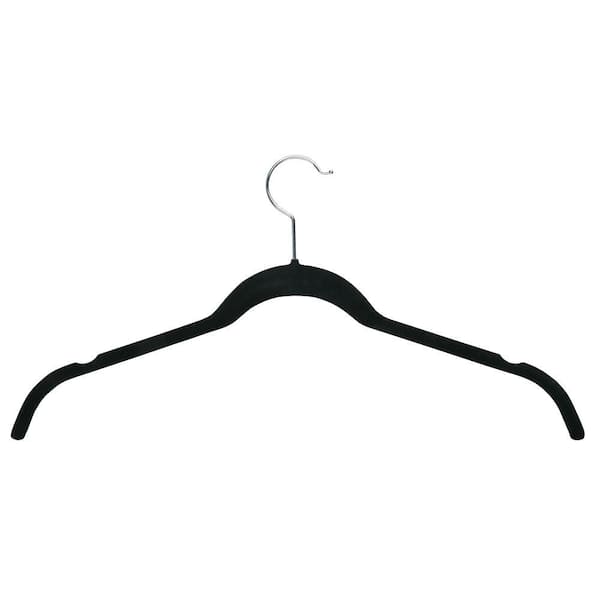 Honey-Can-Do Black Velvet Touch Shirt Hanger (12 Pack)