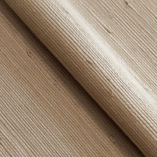 Tempaper Beige Knotted Tight Weave Jute Authentic Grasscloth Unpasted Textured Wallpaper Roll (Covers 72 sq. ft.)