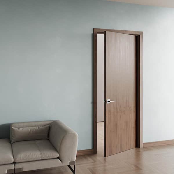 ETO DOORS Napa 36 in. x 80 in. No Bore Solid Composite Core Walnut