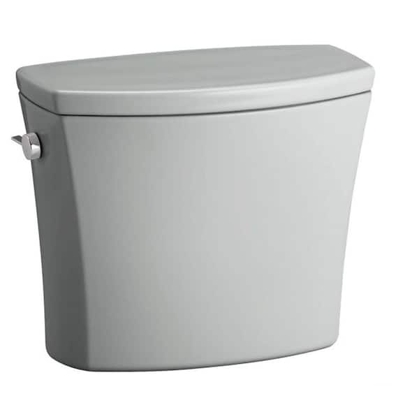 KOHLER Kelston 1.28 GPF Single Flush Toilet Tank Only with AquaPiston Flushing Technology in Ice Grey