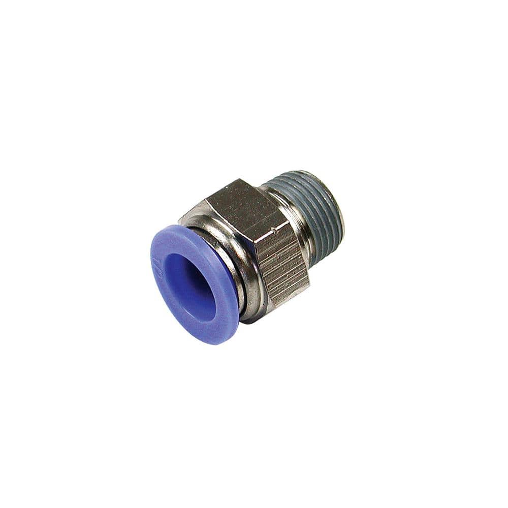 1/8" 1/4" 3/8" 1/2" Male Thread Pneumatic Push Connector Air Line Quick Fittings 