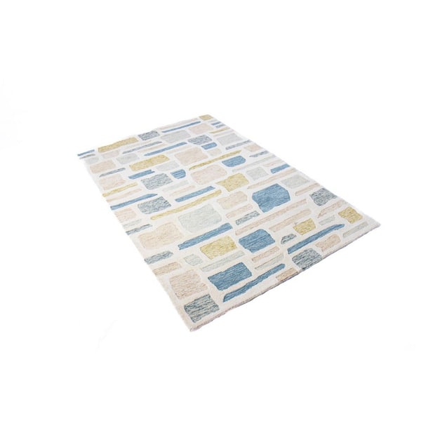 Verona Multi 9 ft. x 12 ft. Geometric Transitional Area Rug
