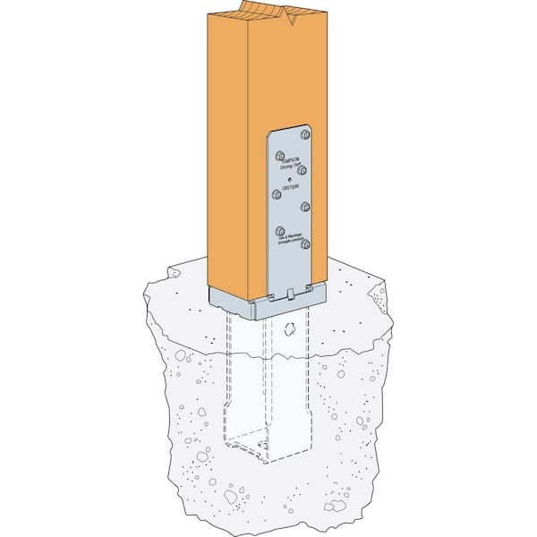 BaseStation2.0 x4個 Simpson Strong-Tie CBSTQ ZMAX Standoff Column Base for 4 x 6