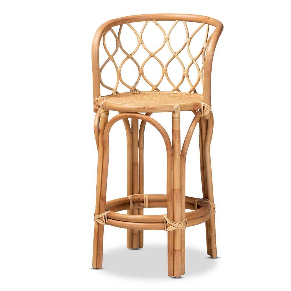 Diana Handmade Bohemian Natural Rattan Counter Stool