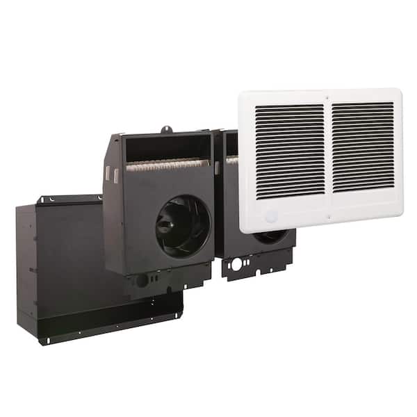 240/208-volt 4,000/3,000-watt Com-Pak Twin In-wall Fan-forced Electric Heater in White