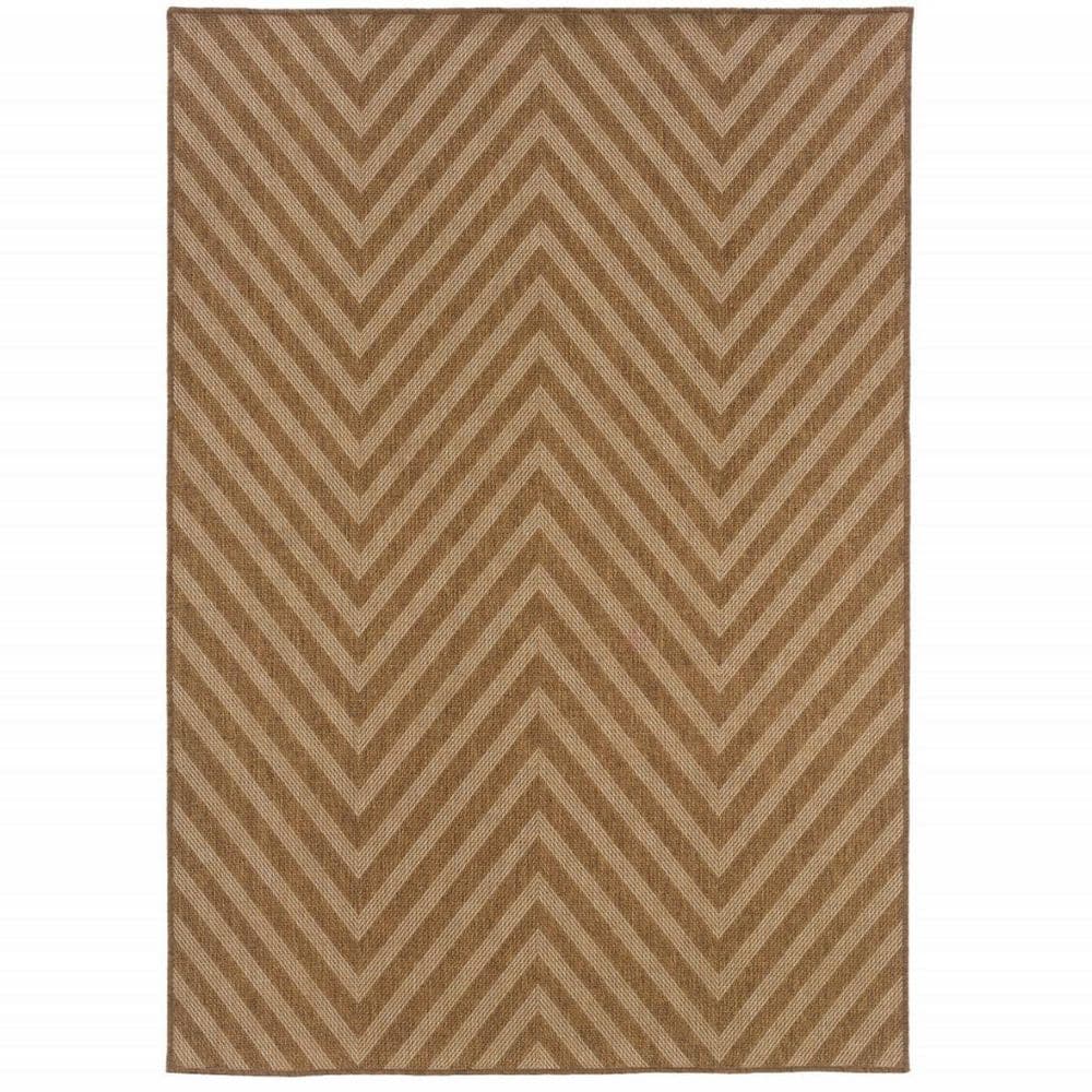 Tan 4 ft. x 6 ft. Loomed Polypropylene Rectangle Indoor/Outdoor Area Rug price history on PriceWatchPro