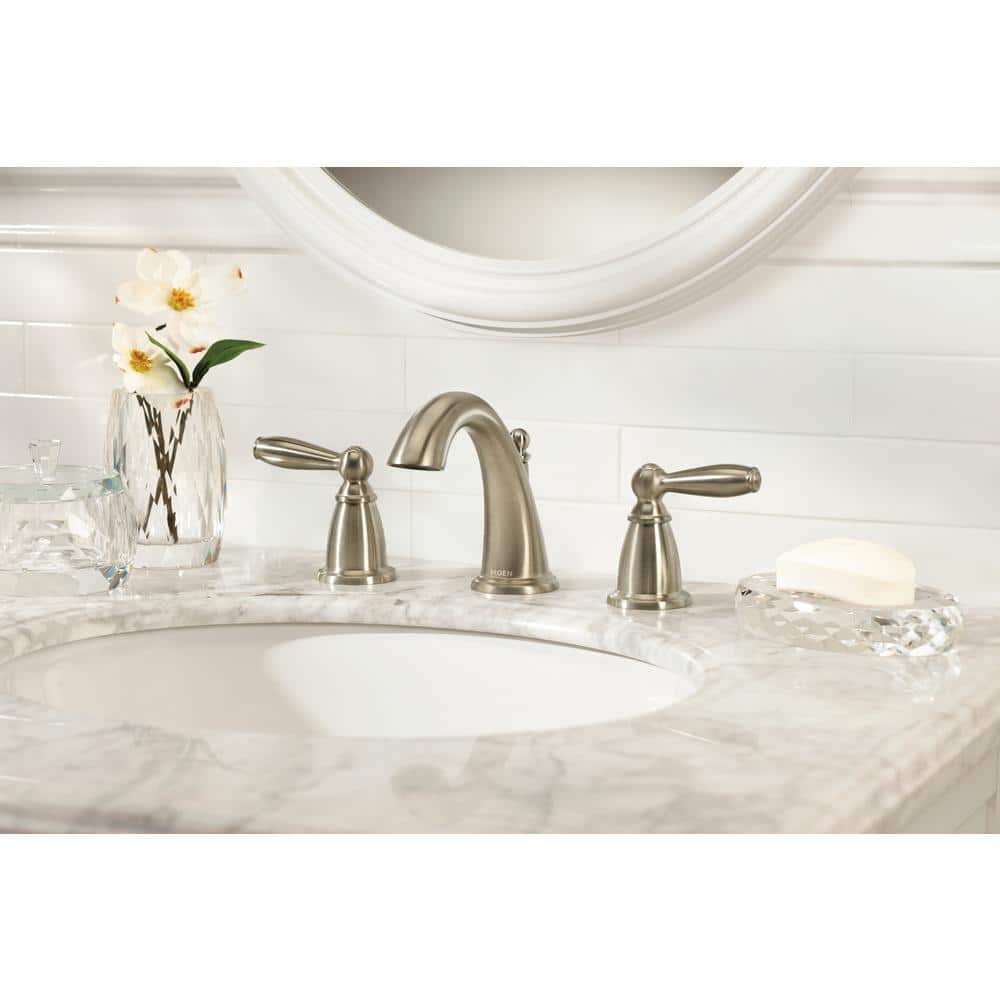 Contemporary Distressed Bronze 5'' High Widespread Bathroom Faucet
