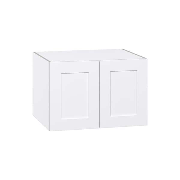 J COLLECTION Roseland 30 in. W x 24 in. D x 20 in. H Assembled Shaker Wall Bridge Kitchen Cabinet in Warm White