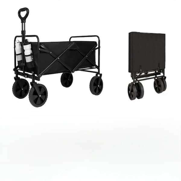3 cu. ft. Fabric Heavy Duty Garden Cart-Large Capacity Fabric Foldable Beach Cart for Camping, Sports, Shopping