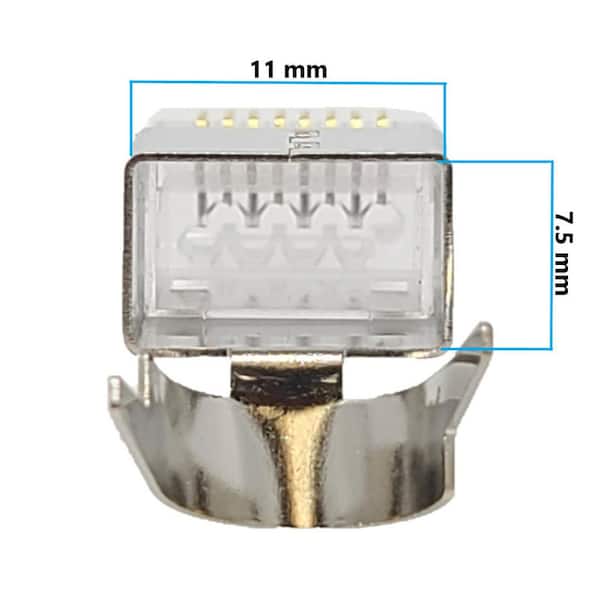 Micro Connectors, Inc CAT 7/6A/6 Metal Shielded (FTP) RJ45