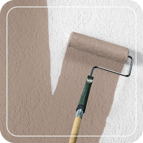 5 gal. #PPU5-15 Postmodern Mauve Satin Interior/Exterior Masonry, Stucco and Brick Paint
