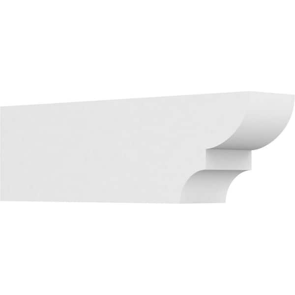 Ekena Millwork 4 in. x 6 in. x 20 in. Ridgewood PVC Rafter Tail Brace