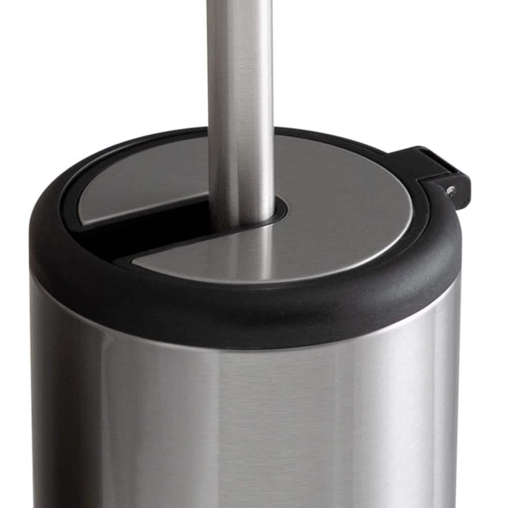 Stainless Steel Toilet Brush and Holder Set with Soft Bristles