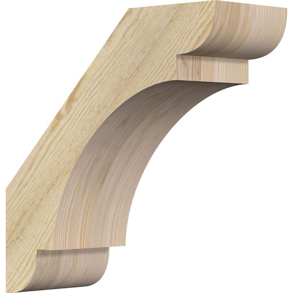 Ekena Millwork 6"W x 16"D x 16"H Olympic Rough Sawn Knee Brace, Douglas Fir