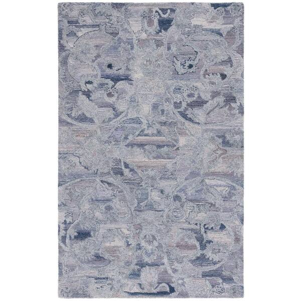 Anatolia 4 ft. x 6 ft. Violet/Purple Traditional Garden Area Rug