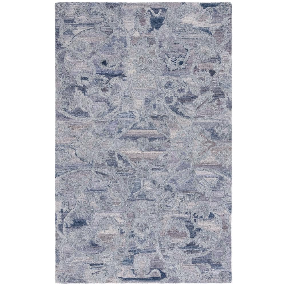 SAFAVIEH Anatolia Violet/Purple 8 ft. x 10 ft. Traditional Garden Area ...