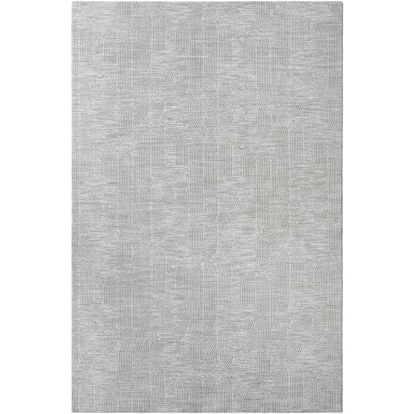 Livabliss Masterpiece Gray Traditional 8 ft. x 10 ft. Indoor Area Rug