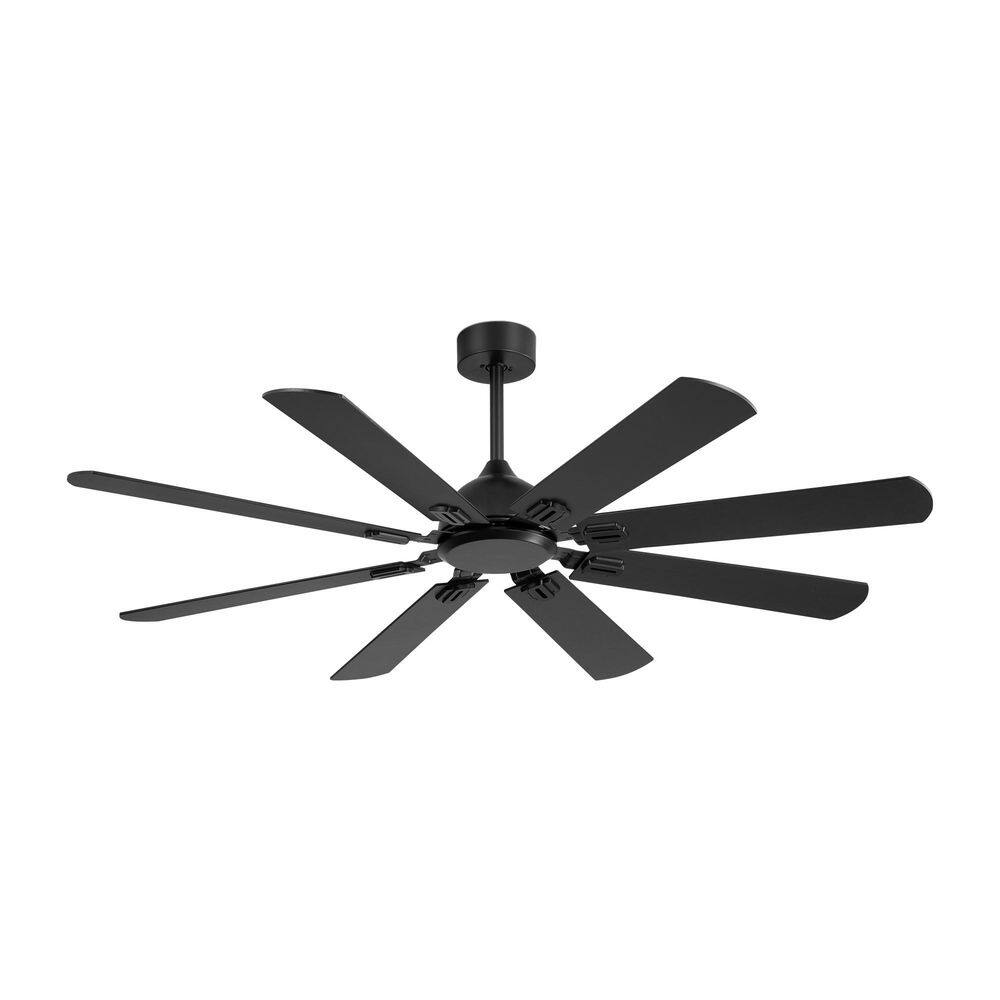 52 Inch Black Industrial Indoor/Outdoor Ceiling Fan without Light Remote control Quiet DC Motor, 6 Speeds, living room price history on PriceWatchPro