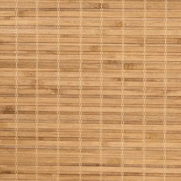 Hampton Cordless Wheat Straw Bamboo Roman Shade Swatch 6 in. W x 6 in. L