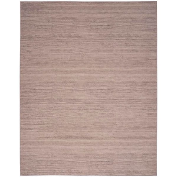 Nourison Washable Essentials Natural 8 ft. x 10 ft. All-over design Contemporary Area Rug