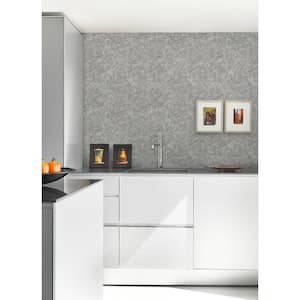 Asero Silver Distressed Wallpaper