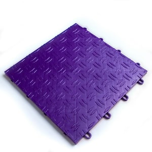 Diamond Royal Purple 12 in. x 12 in. x 0.5 in. Modular Garage Flooring Tile 48 pack (Covers 48 sq. ft.)