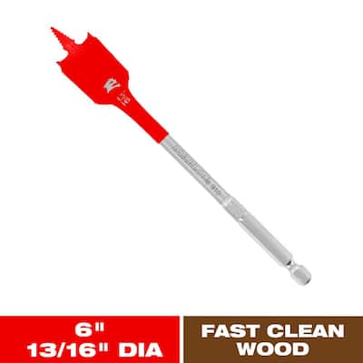 13/16 in. x 6 in. SPEEDemon High Speed Steel Spade Bit (1-Piece)