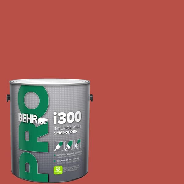 1 gal. #HDC-MD-16 Cherry Red Semi-Gloss Interior Paint