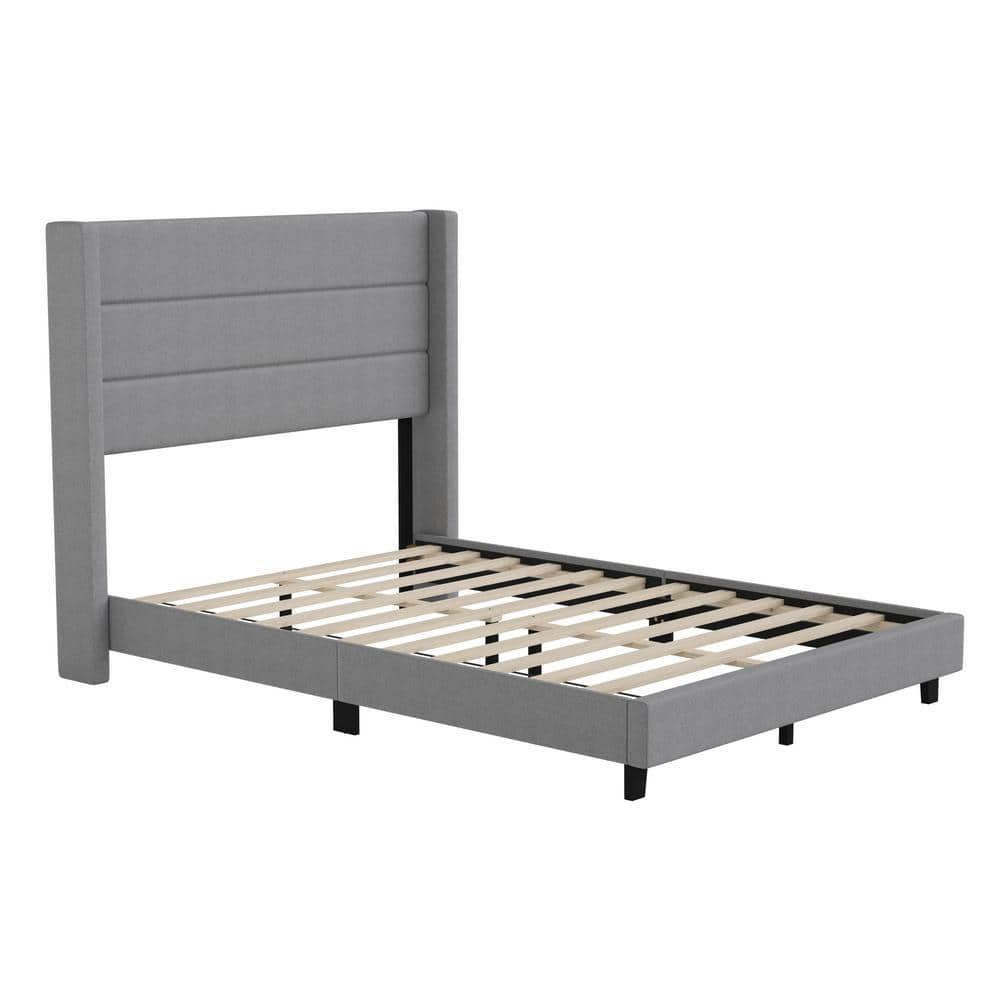 Carnegy Avenue Gray Wood Frame Full Platform Bed CGA-YK-503977-GR-HD - The  Home Depot