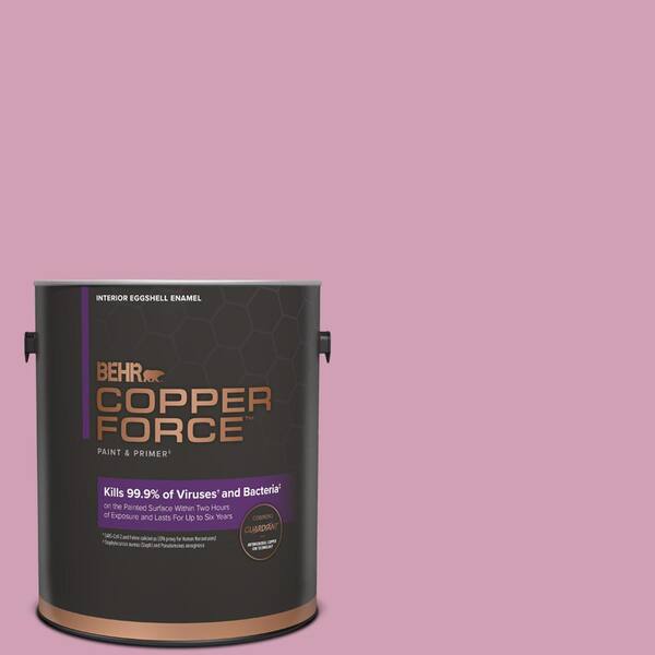 COPPER FORCE 1 gal. #M130-4 Raspberry Smoothie Eggshell Enamel Virucidal and Antibacterial Interior Paint & Primer