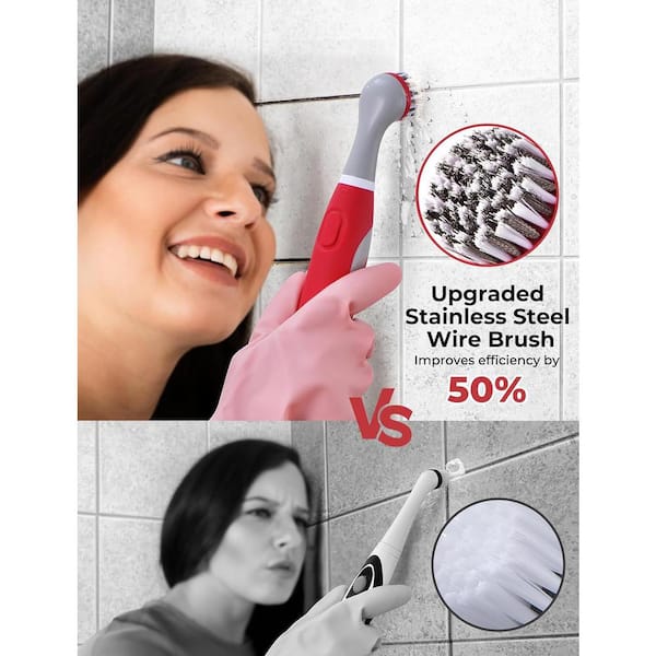 ITOPFOX Electric Grout Cleaning Scrub Brush with Upgraded