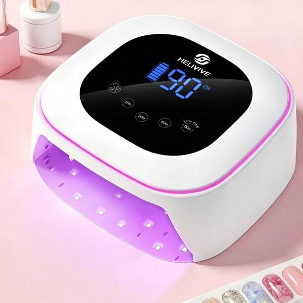 Numhew Cordless UV Nail Lamp for All Gel Nails, 80-Watt