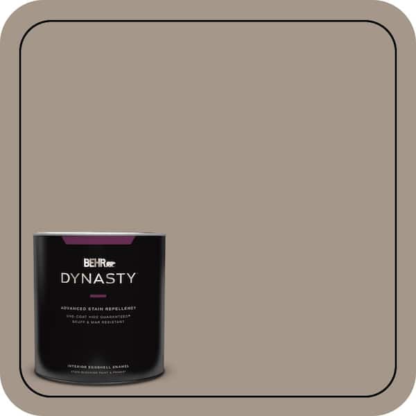 BEHR DYNASTY 1 qt. #PPU5-07 Studio Taupe One-Coat Hide Eggshell Enamel Interior Stain-Blocking Paint and Primer