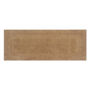 Classy 100% Cotton Bath Rugs Set, 21 in. x54 in. Runner, Linen