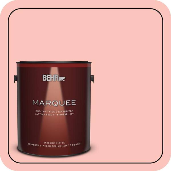 BEHR MARQUEE 1 gal. #170C-3 Coral Bells Matte Interior Paint & Primer