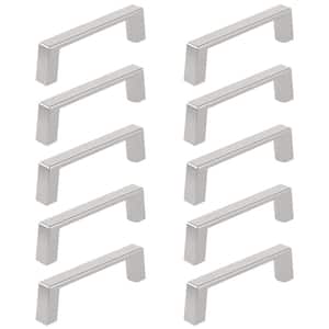 (10-Pack) Eglinton Collection 3 in. (76 mm) Brushed Nickel Modern Rectangular Cabinet Bar Pull