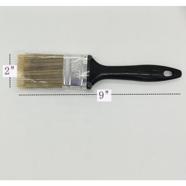 2-inch Professional Flat Paint Brush - Made in Germany - Black Bristle  Mixture
