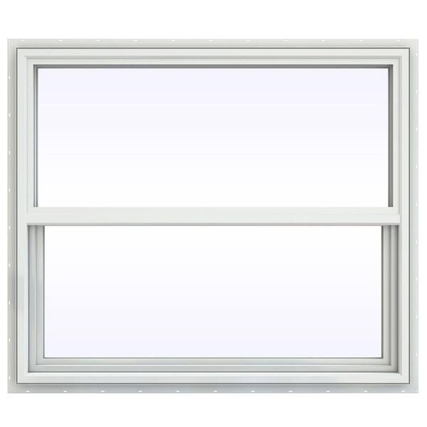 JELD-WEN 41.5 in. x 35.5 in. V-4500 Series Single Hung Vinyl Window - White