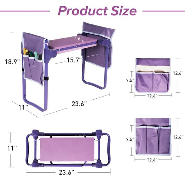 Rectangular Purple Ultimate Seat Rubber Grid Cushion Pressure Reducing  Large