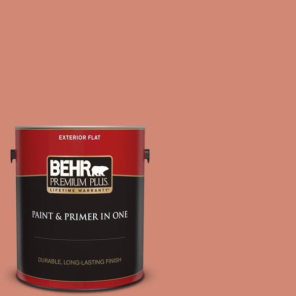 Behr Premium Plus 1 Gal M190 5 Fireplace Glow Flat Exterior Paint And Primer In One 440001 The Home Depot Behr Premium Plus 1 Gal M190 5, Fireplace Paint Colors Home Depot