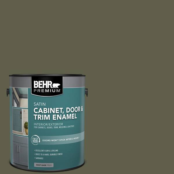 BEHR PREMIUM 1 gal. #MQ6-58 Fig Tree Satin Enamel Interior/Exterior Cabinet, Door & Trim Paint