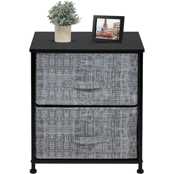 REAHOME 7.8 in. x 18.5 in. x 33 in. Black Grey 4-Drawer Vertical