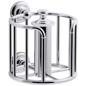 Artifacts Double Post Toilet Paper Holder in Polished Chrome