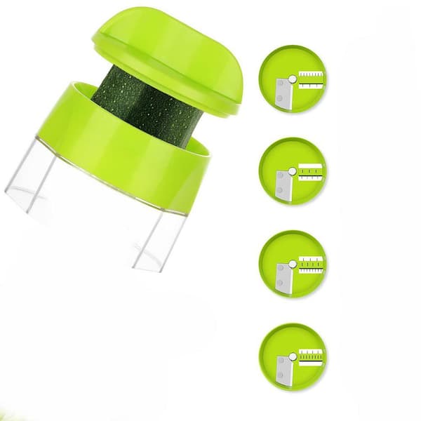 Stainless Steel 4-in-1 Spiralizer with ABS Plastic Body for Veggies Noodles and Zucchini