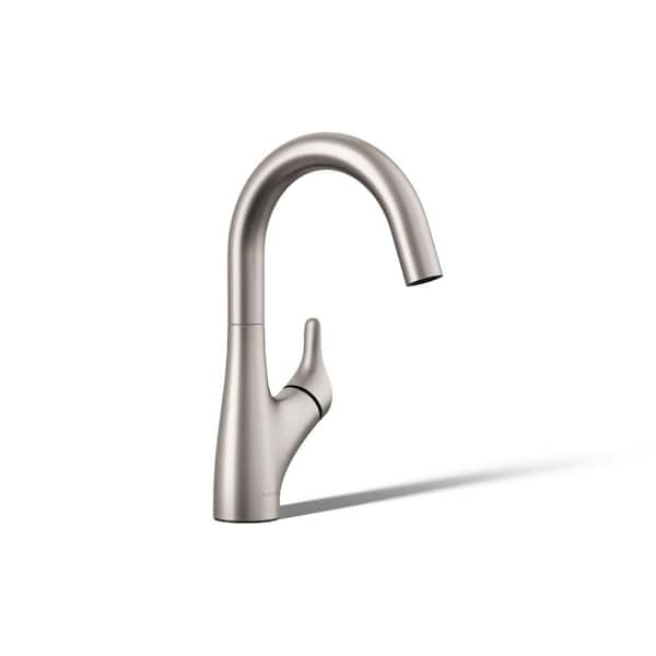 Rival Single-Handle Bar Sink Faucet in Vibrant Stainless