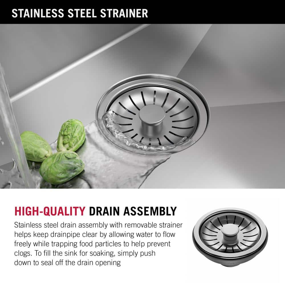 24-inch Stainless Steel Undermount Single Bowl Utility Sink