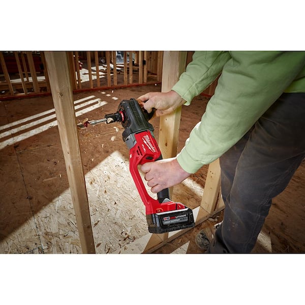 Milwaukee M18 FUEL 18V Li-Ion Brushless Cordless Hole Hawg 7/16 in. Right  Angle Drill W/Quick-Lok with Carbide Hole Saw Kit(7pc) 2808-20-49-56-9280  The Home Depot