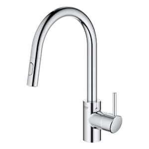 Concetto High Spout Single-Handle Dual Spray Pull-Out Sprayer Kitchen Faucet 1.75 GPM in StarLight Chrome